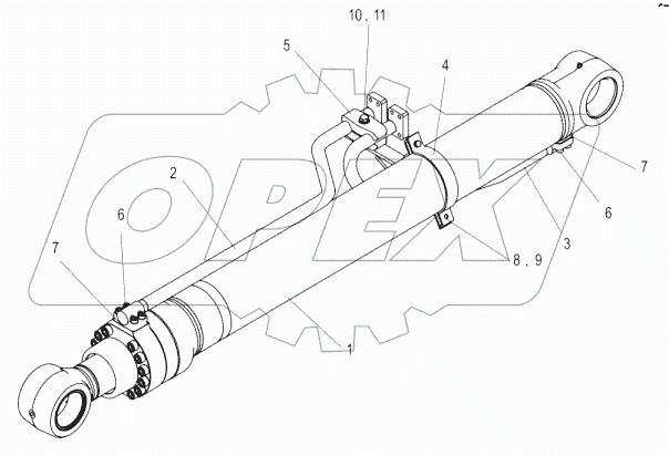 10C3143-000-00 BOOM CYLINDER AS-RH