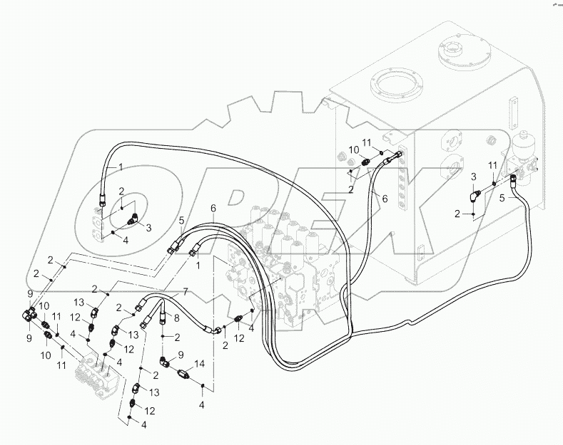 12Y0156-000-08 PILOT HYDRAULIC SYSTEM