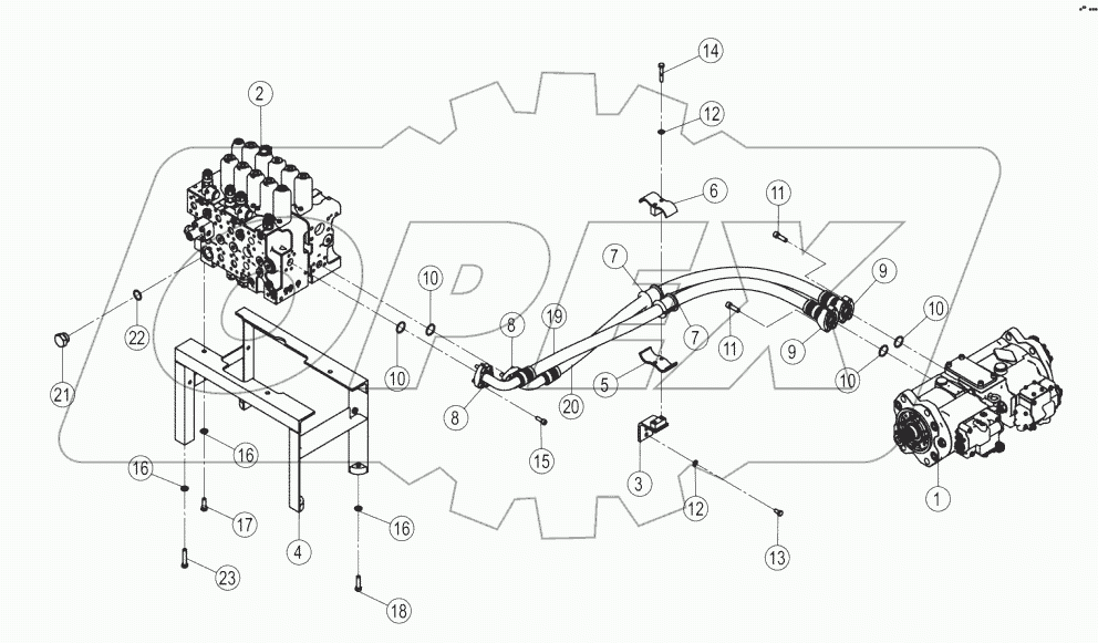 15Y0475-001-00 MAIN HYDRAULIC SYSTEM