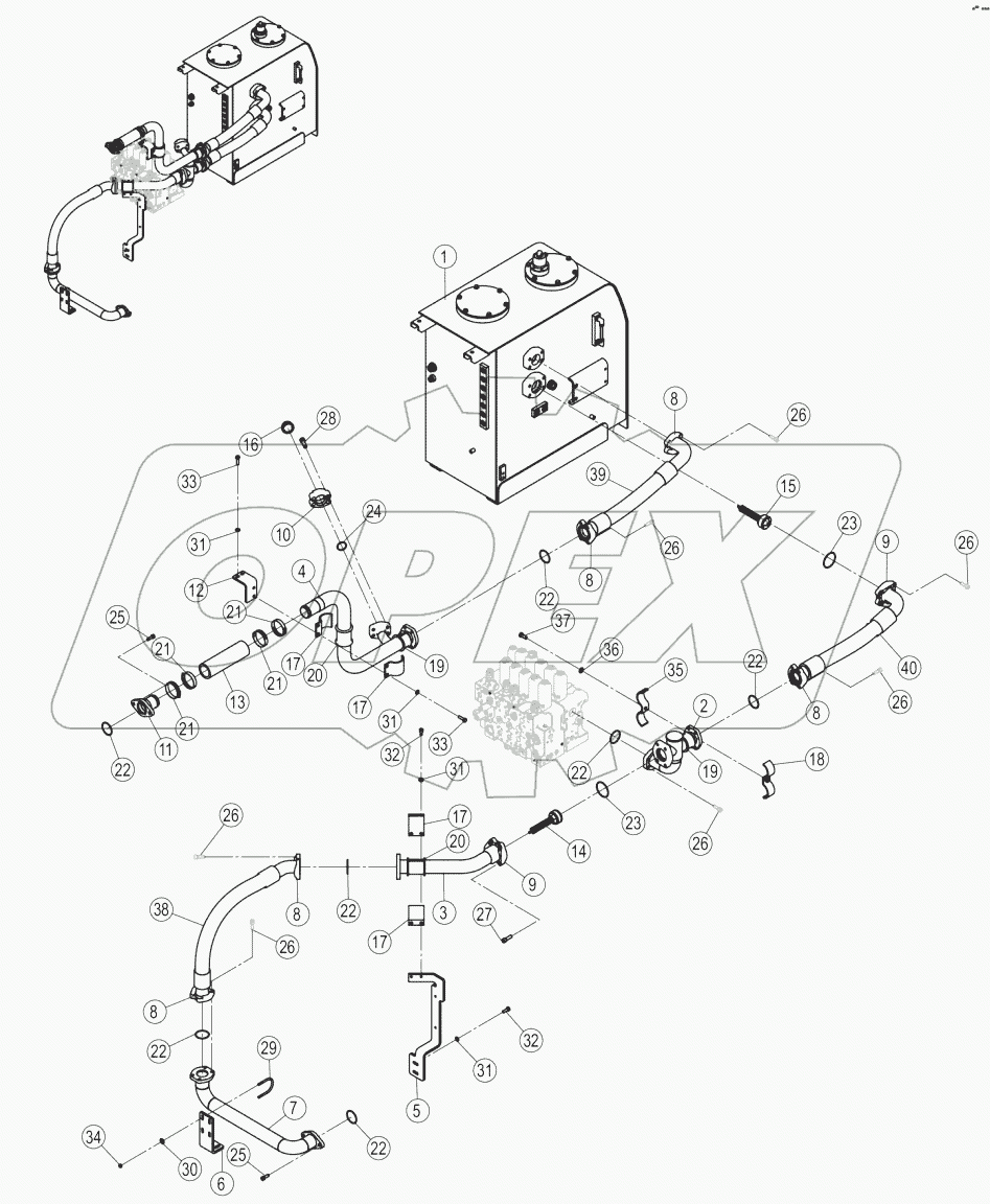15Y0475-001-05 MAIN HYDRAULIC SYSTEM