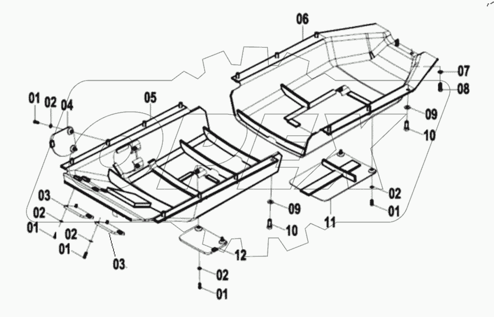  42Y0003 BOTTOM GUARD AS (SWAMP)
