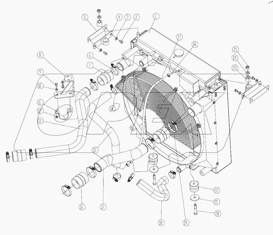  00Y0812 RADIATOR MOUNTING PARTS