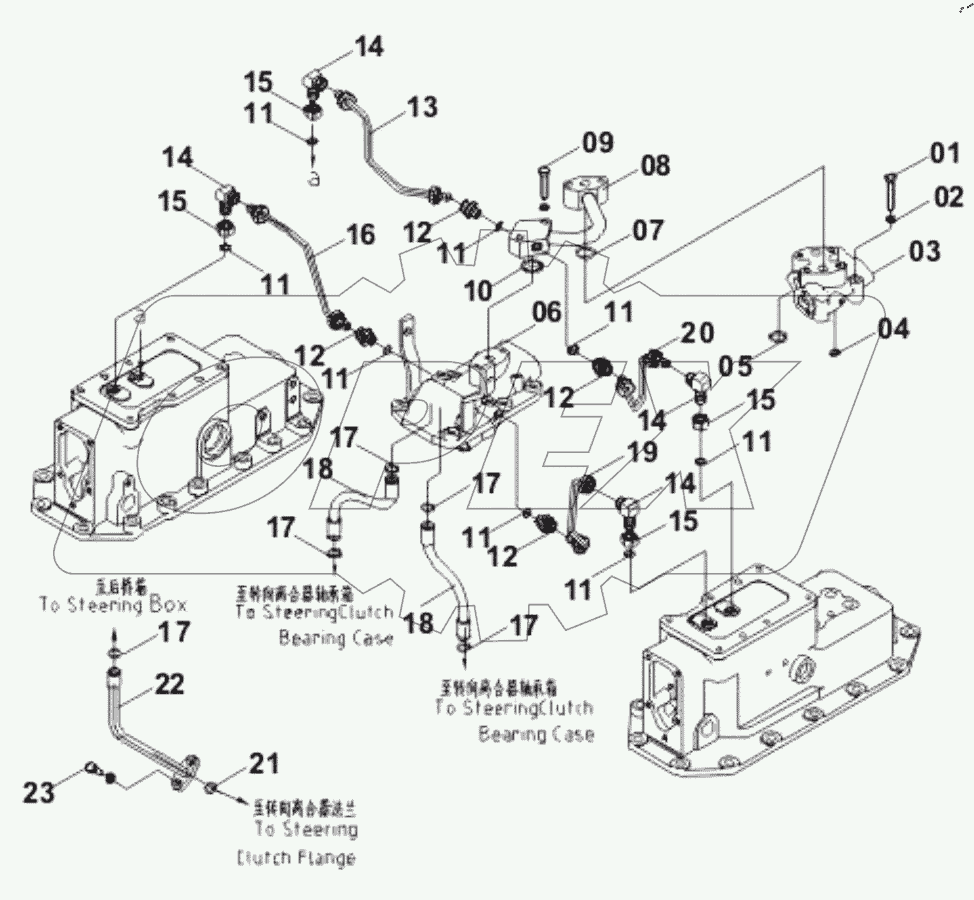  15E0515 STEERING RELIEF LINES