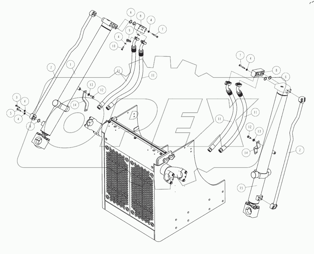  44C2455 LIFT CYL INDER (STANDARD)