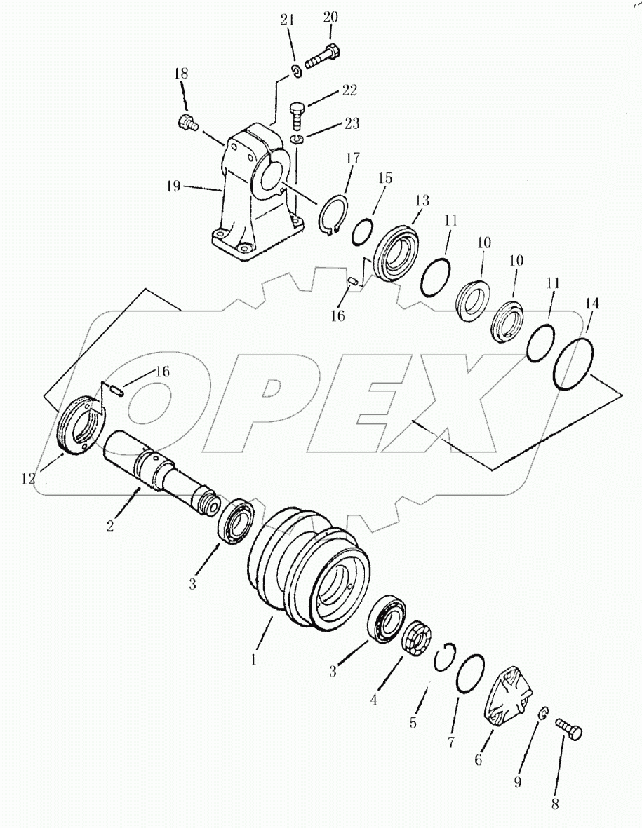  33E0076 CARRIER ROLLER