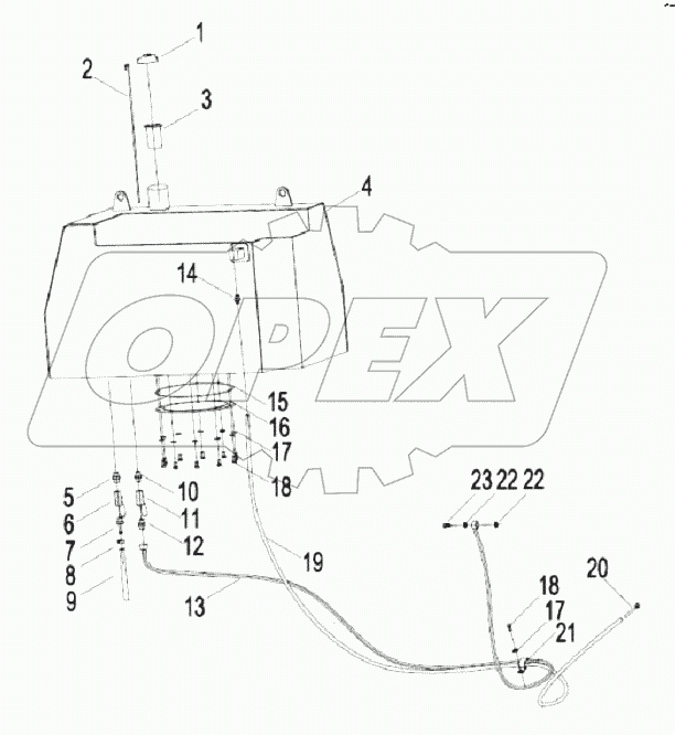 40C2434 FUEL TANK AS