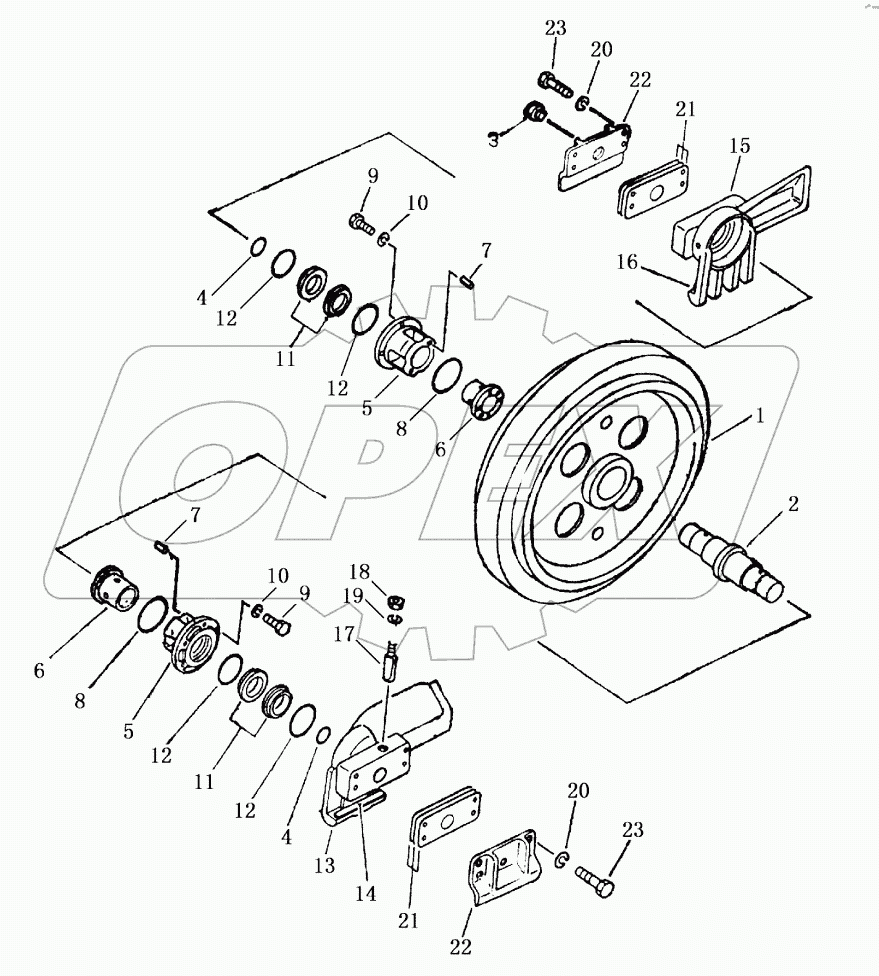33E0077 IDLER AS (SWAMP)