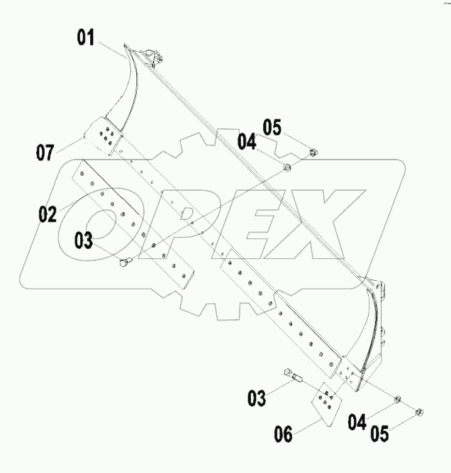 32E1600 BLADE ASSEMBLY