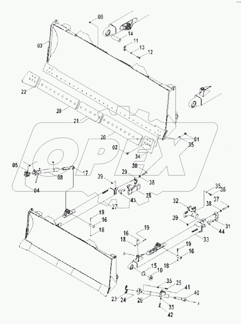 32E1543 STRAIGHT TILT BLADE (SWAMP)