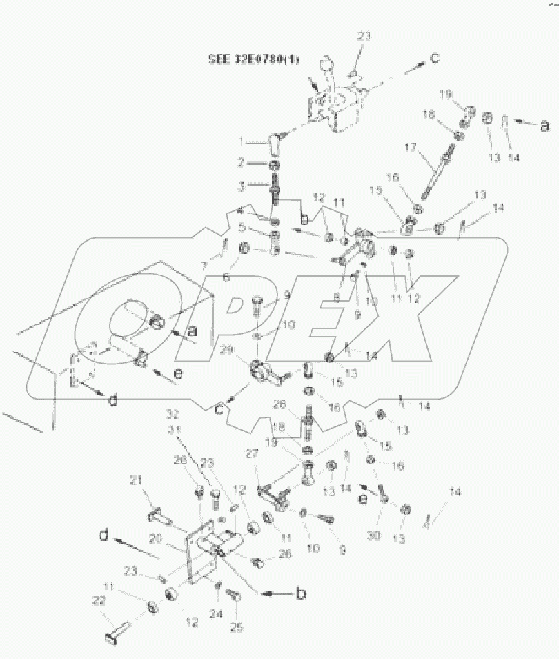 32E1165 ANGLE BLADE CONTROL LINKAGE
