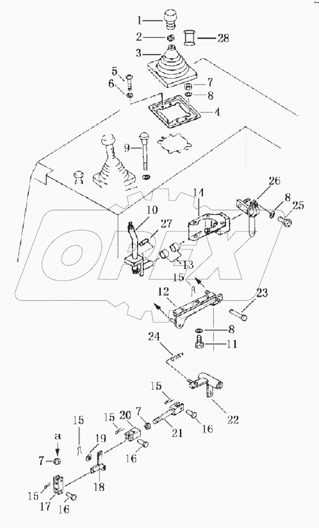 32E1126 RIPPER CONTROL LEVER