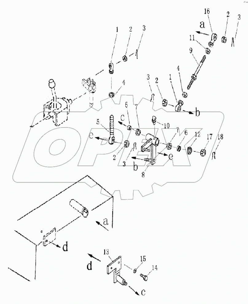 32E1126 RIPPER CONTROL LINKAGE