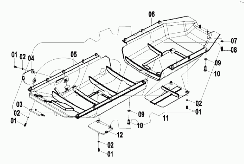 42E0017 BOTTOM GUARD AS