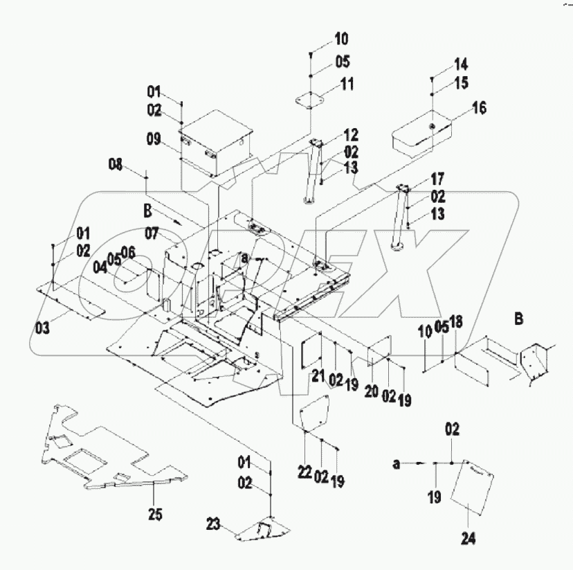42E0023 FLOOR PLATE AS