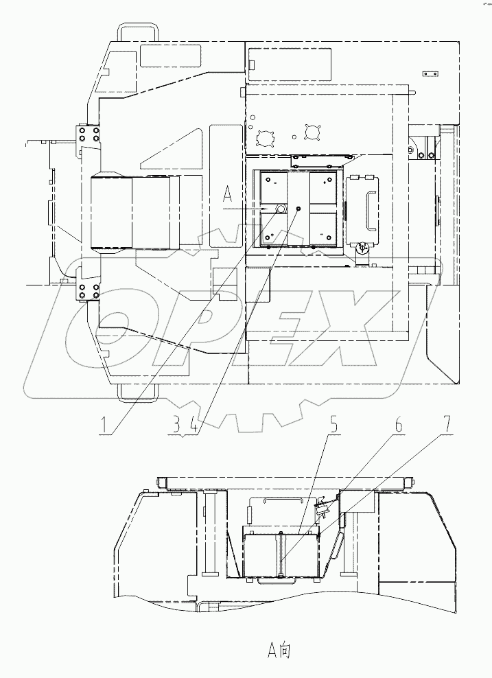 46C3857 BATTERY WIRING GP