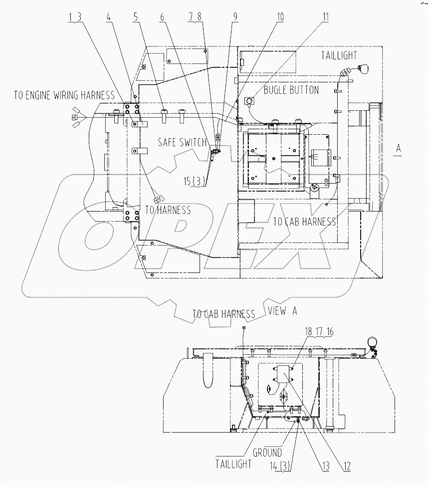46C5563 FRAME WIRING