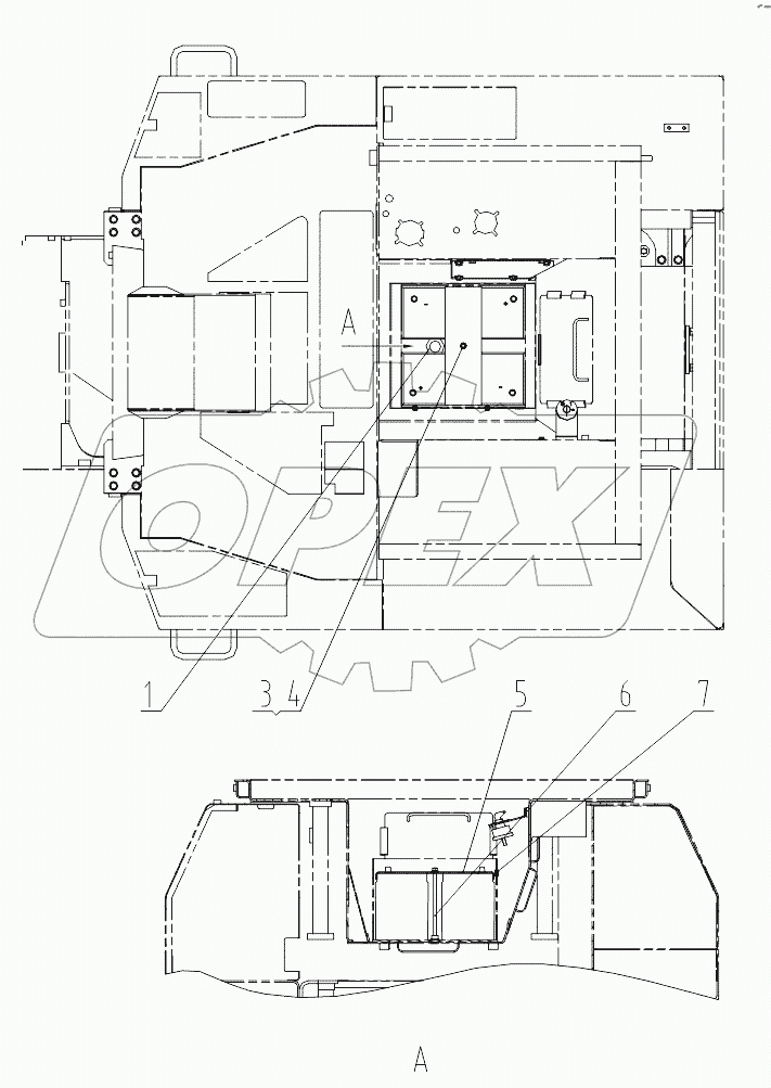 46C3857 BATTERY WIRING GP