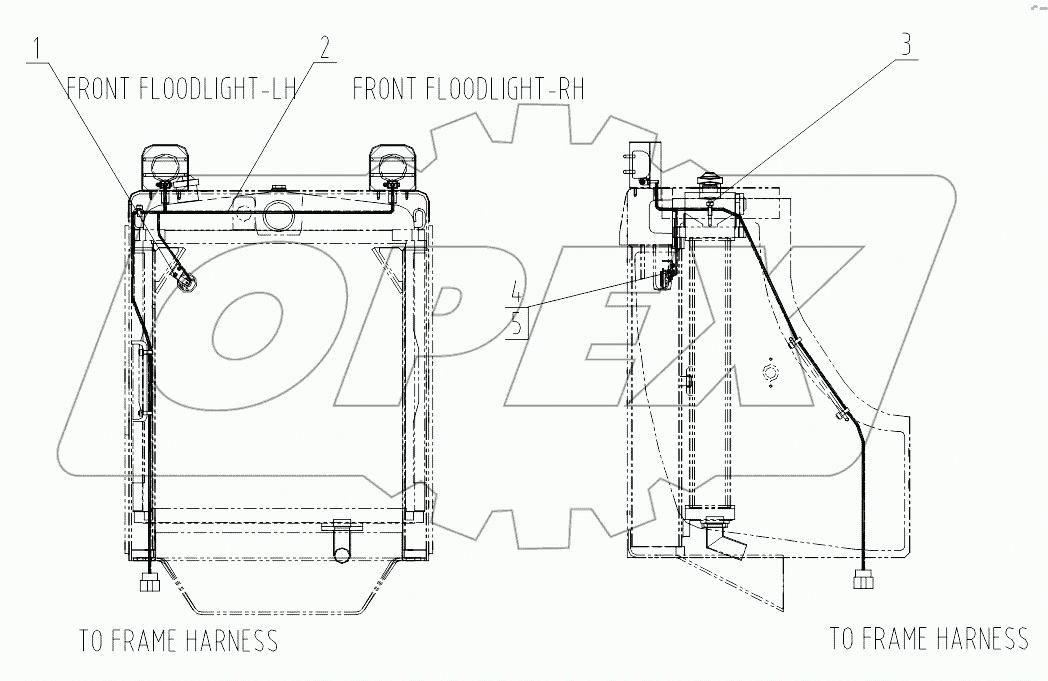 46C5560 FRONT WIRING
