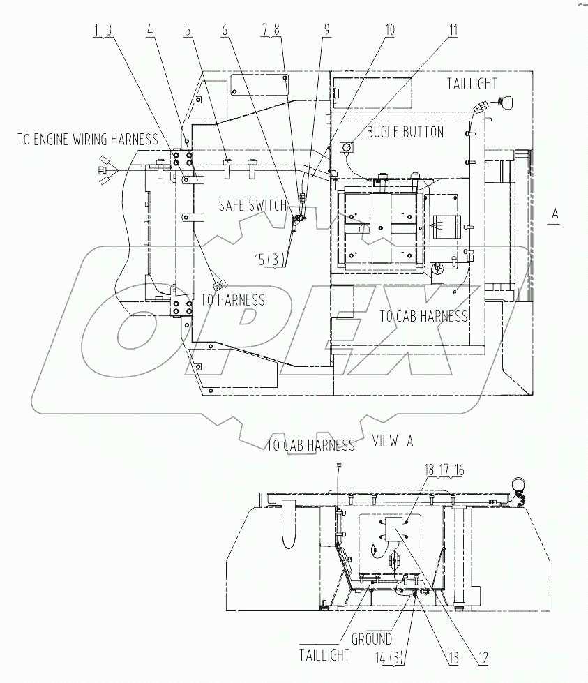 46C5563 FRAME WIRING