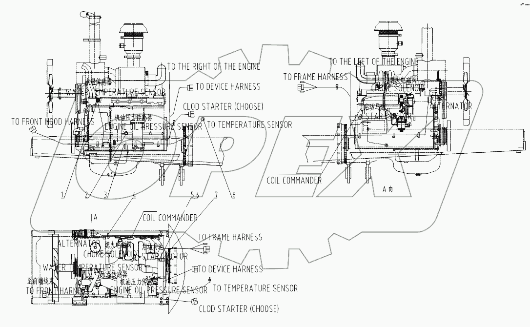 46C5787 ENGINE WIRING