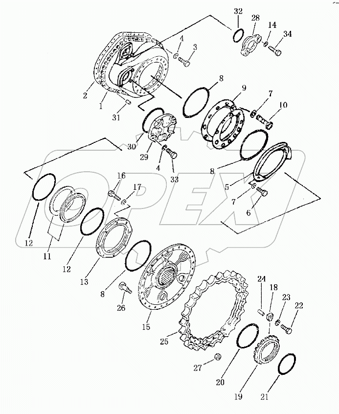 26E0096 FINAL DRIVE (SWAMP)