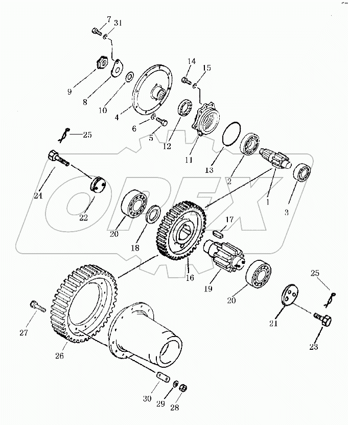 26E0096 FINAL DRIVE (SWAMP)