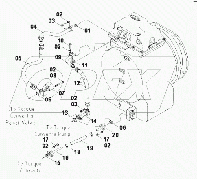 15E0514 TORQUE CONVERTER AND GEARBOX LINES
