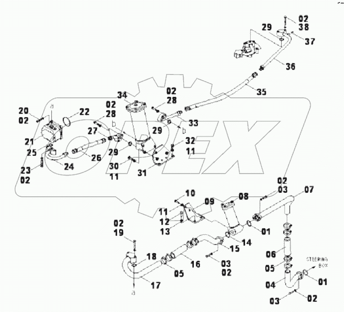 10E0173 STEERING LINES