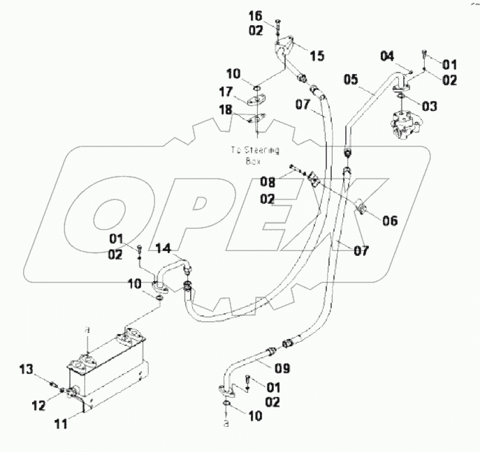 10E0173 STEERING LINES