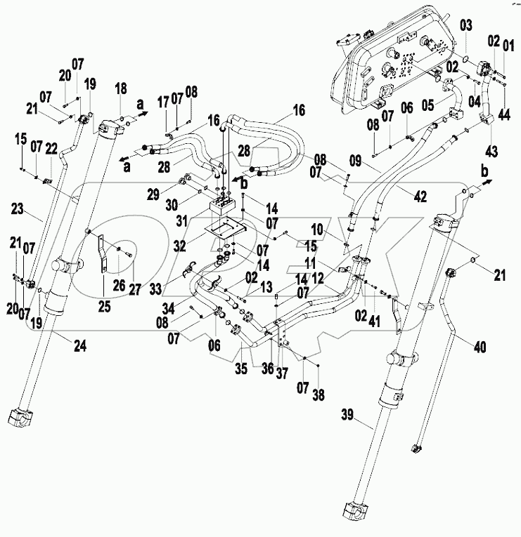 44C1444 BLADE LIFT LINES (SWAMP)