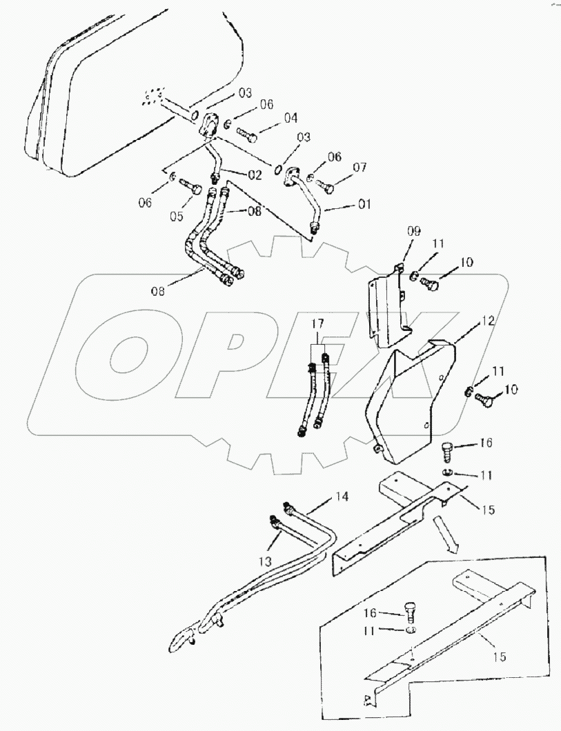 44C0673 BLADE TILT LINES