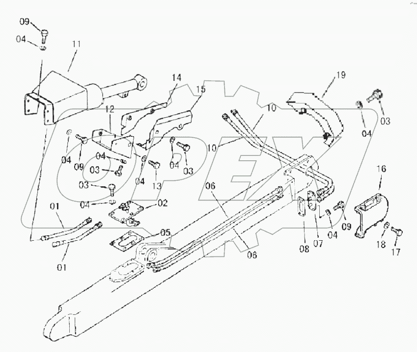 44C0673 BLADE TILT LINES