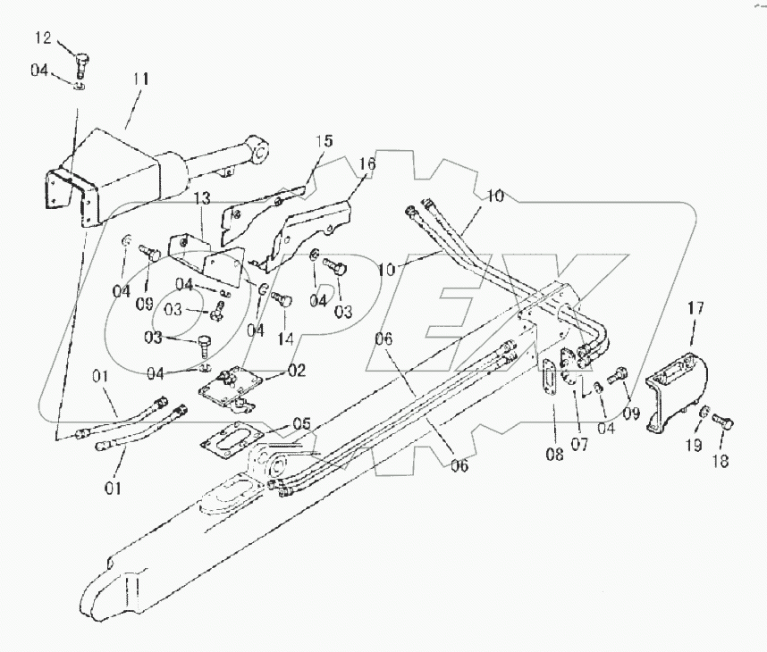 44C0675 BLADE TILT LINES (SWAMP)