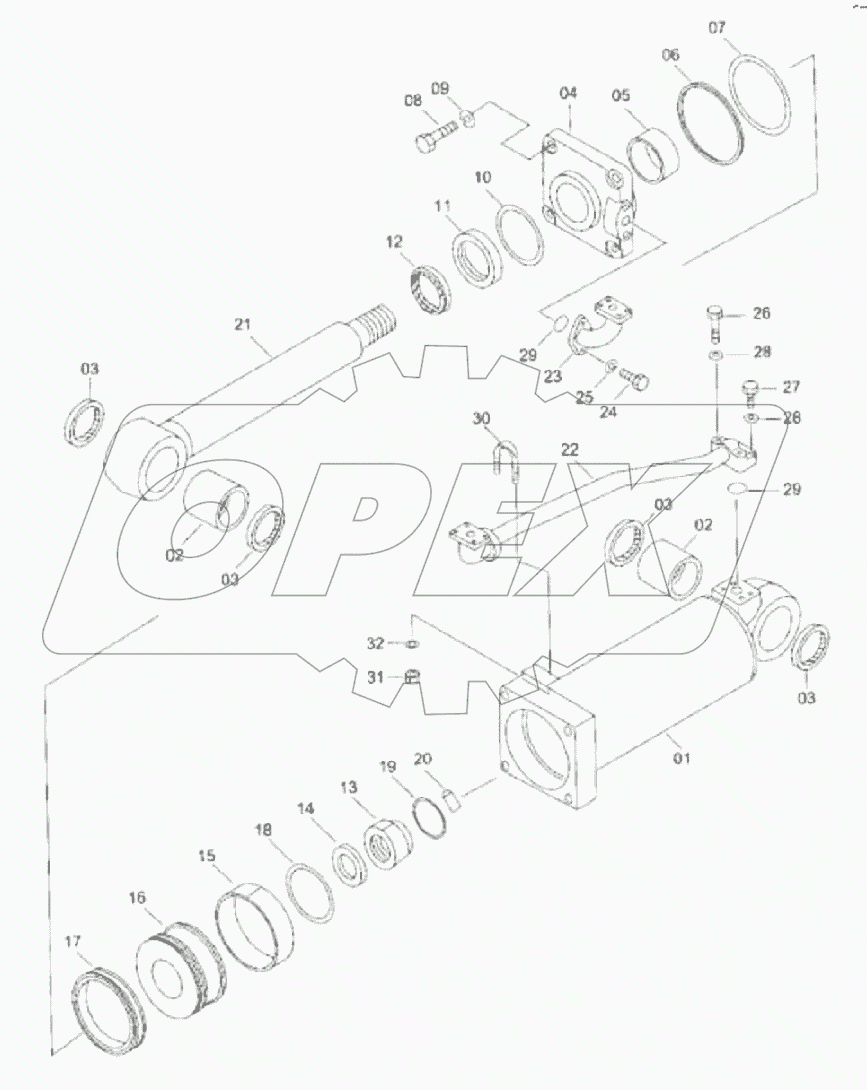 10C0892 000 RIPPER CYLINDER