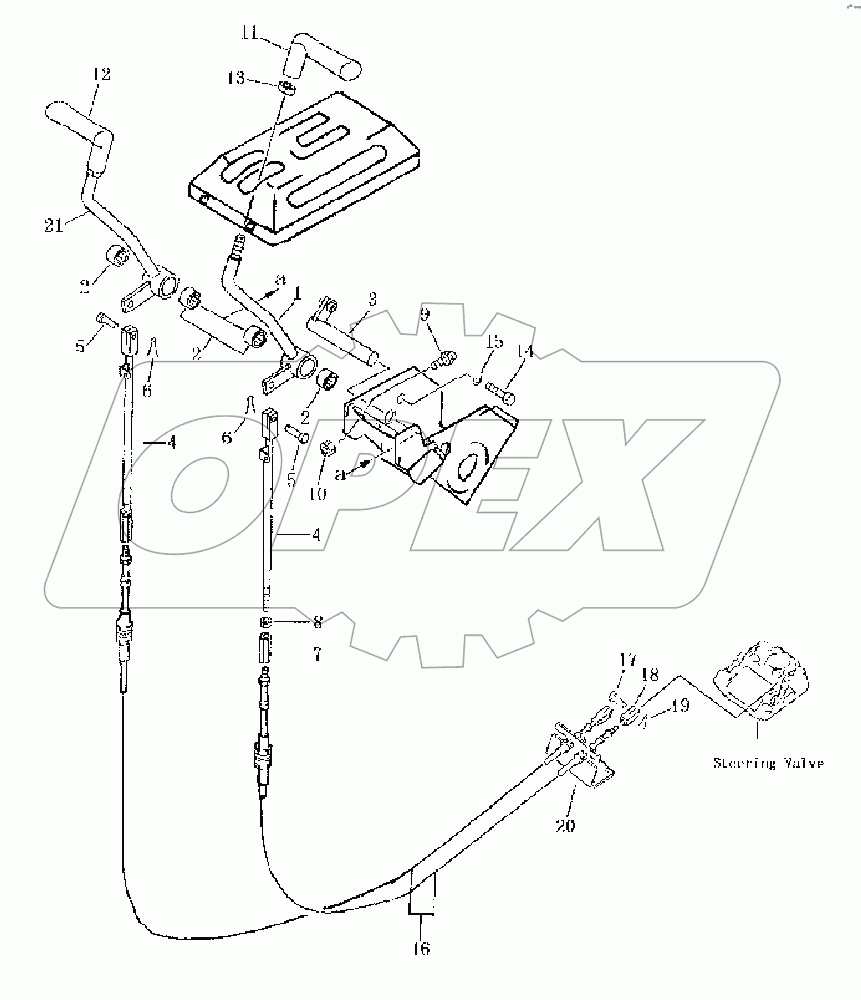 20E0270 000 STEERING CONTROL LEVER