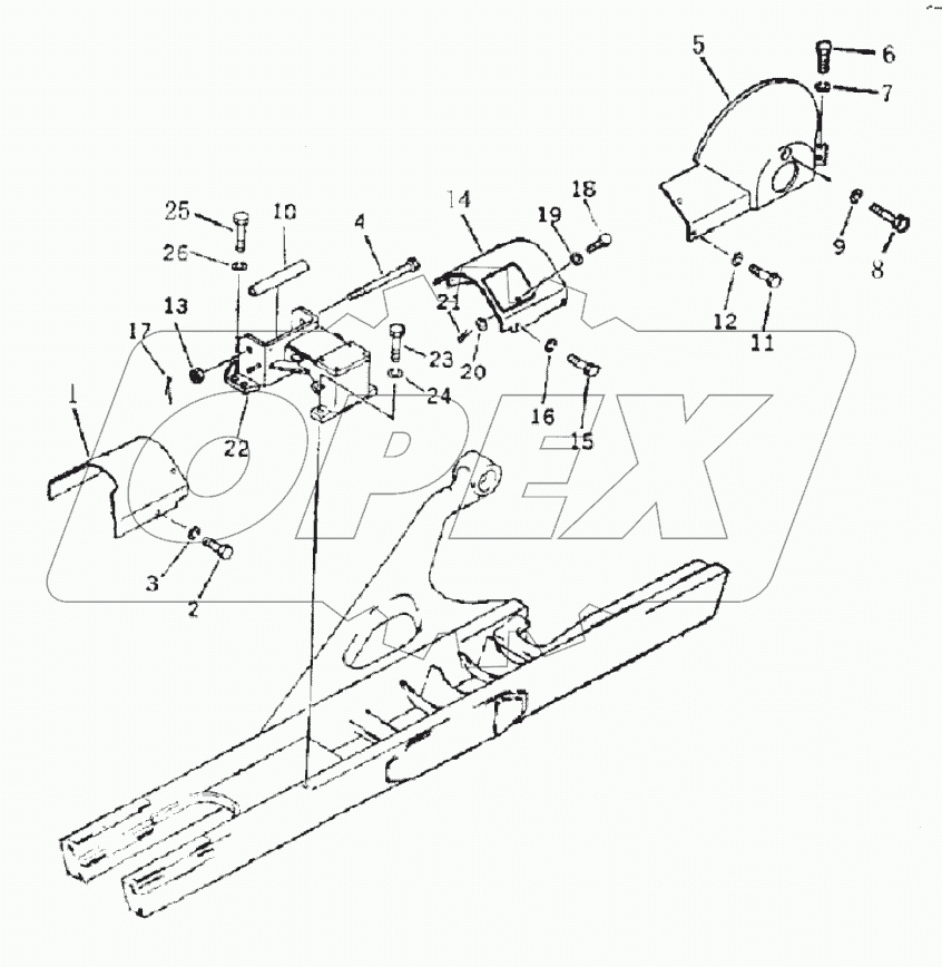 33E0076 TRACK FRAME COVER
