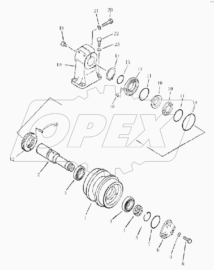 33E0076 CARRIER ROLLER
