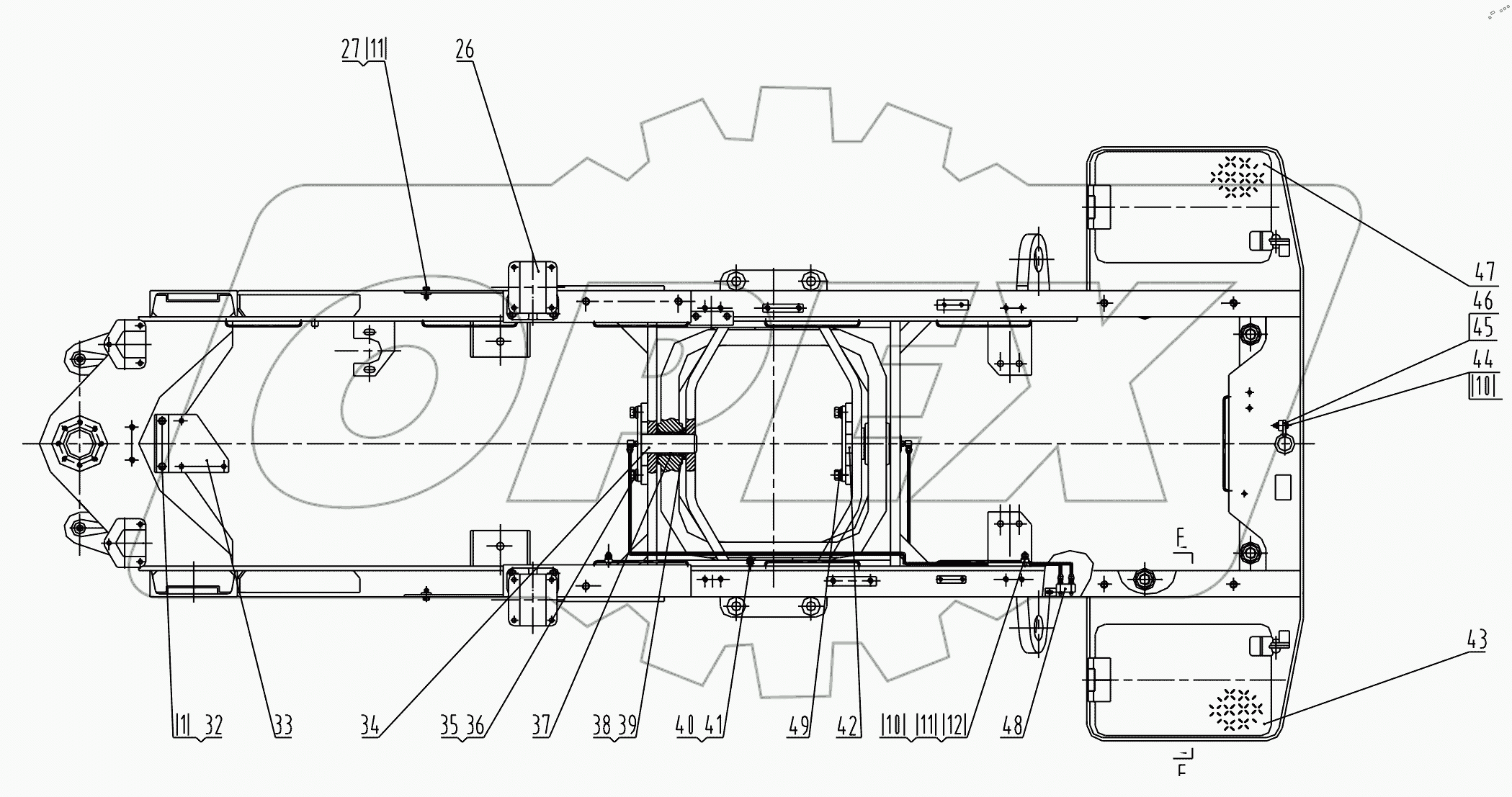  30E0706 000 REAR FRAME