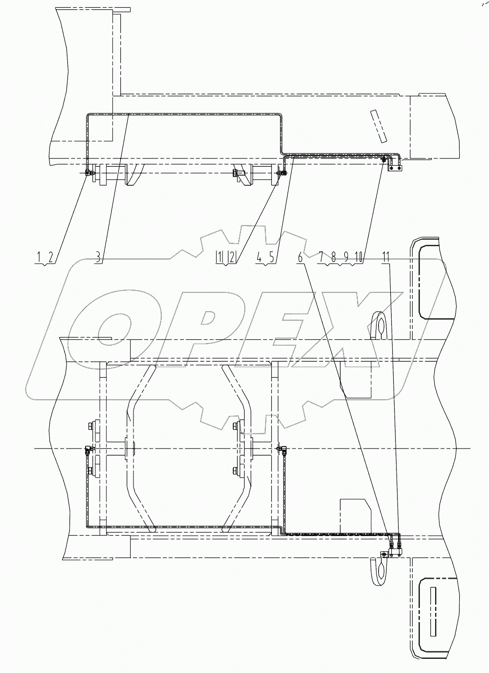  00C0880 000 SUBSIDIARY FRAME GREASE LINES