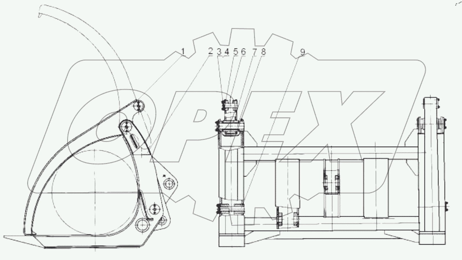  43C0022 000 FORK (О¦1000)