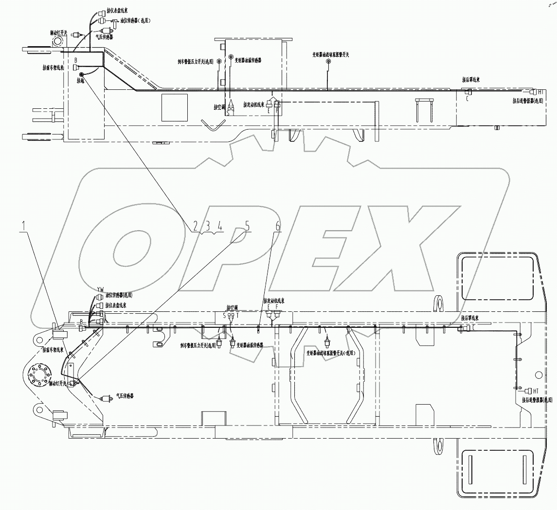  46C3328 000 REAR FRAME WIRING