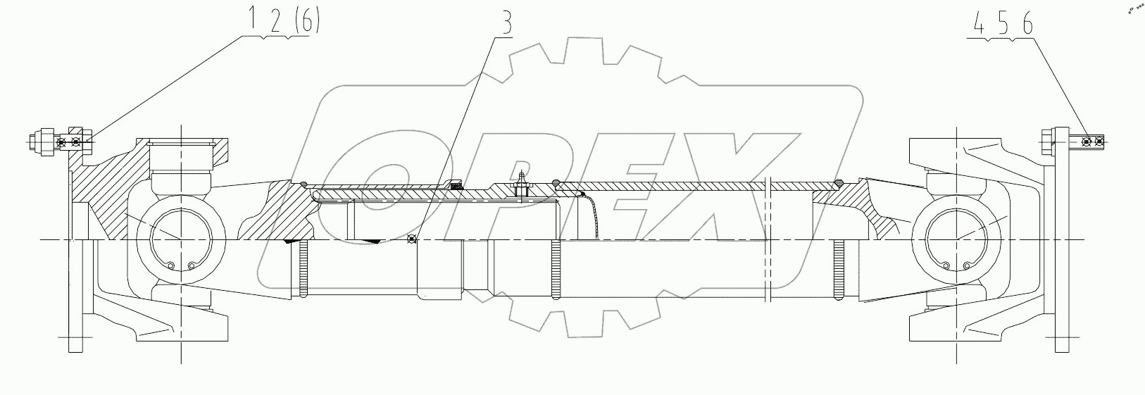  51C0002 001 FRONT DRIVE SHAFT
