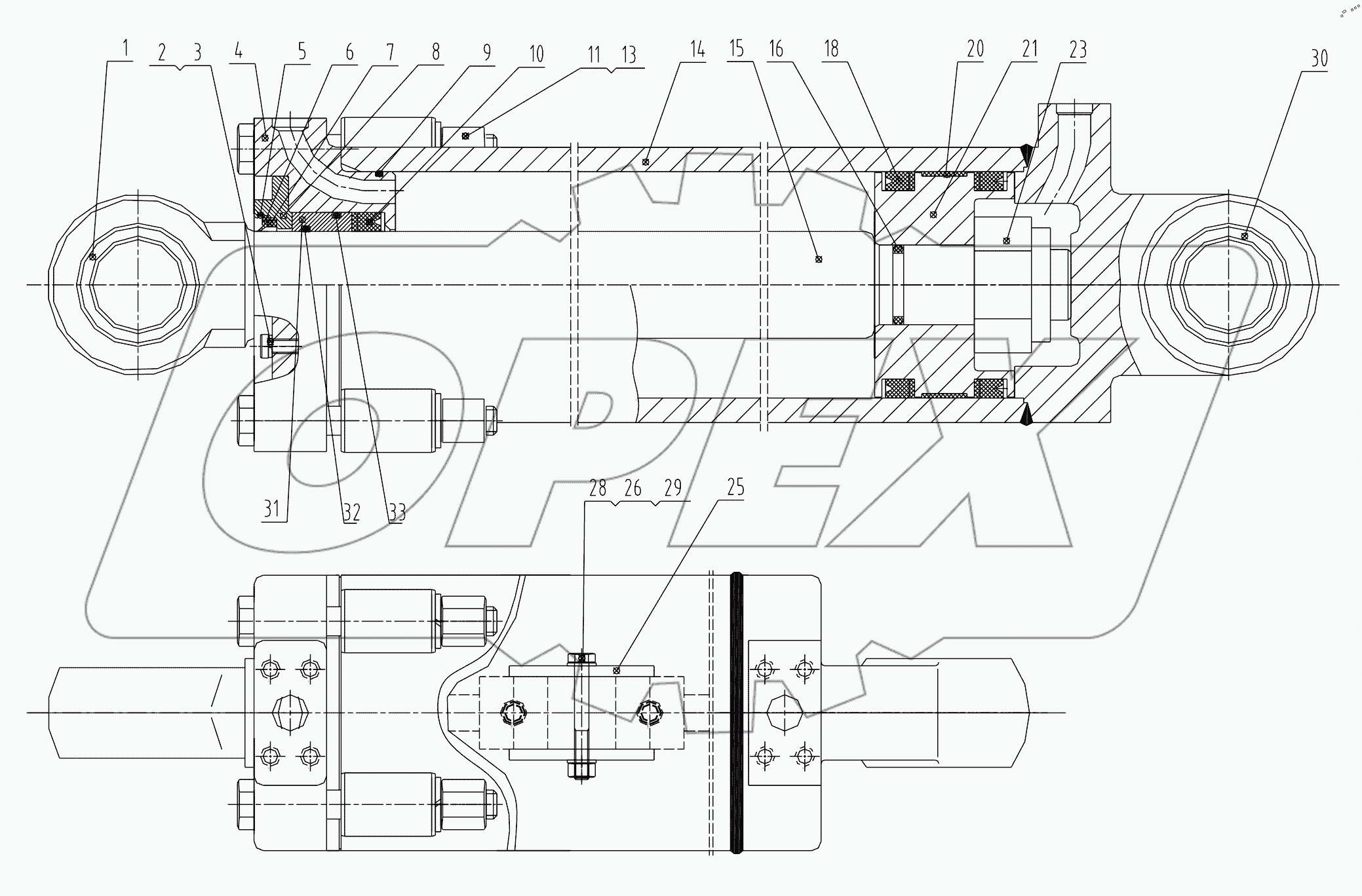  10C0053 000 FORK CYLINDER