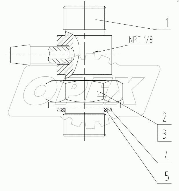  33C0093 000 ADJUSTING CONNECTOR