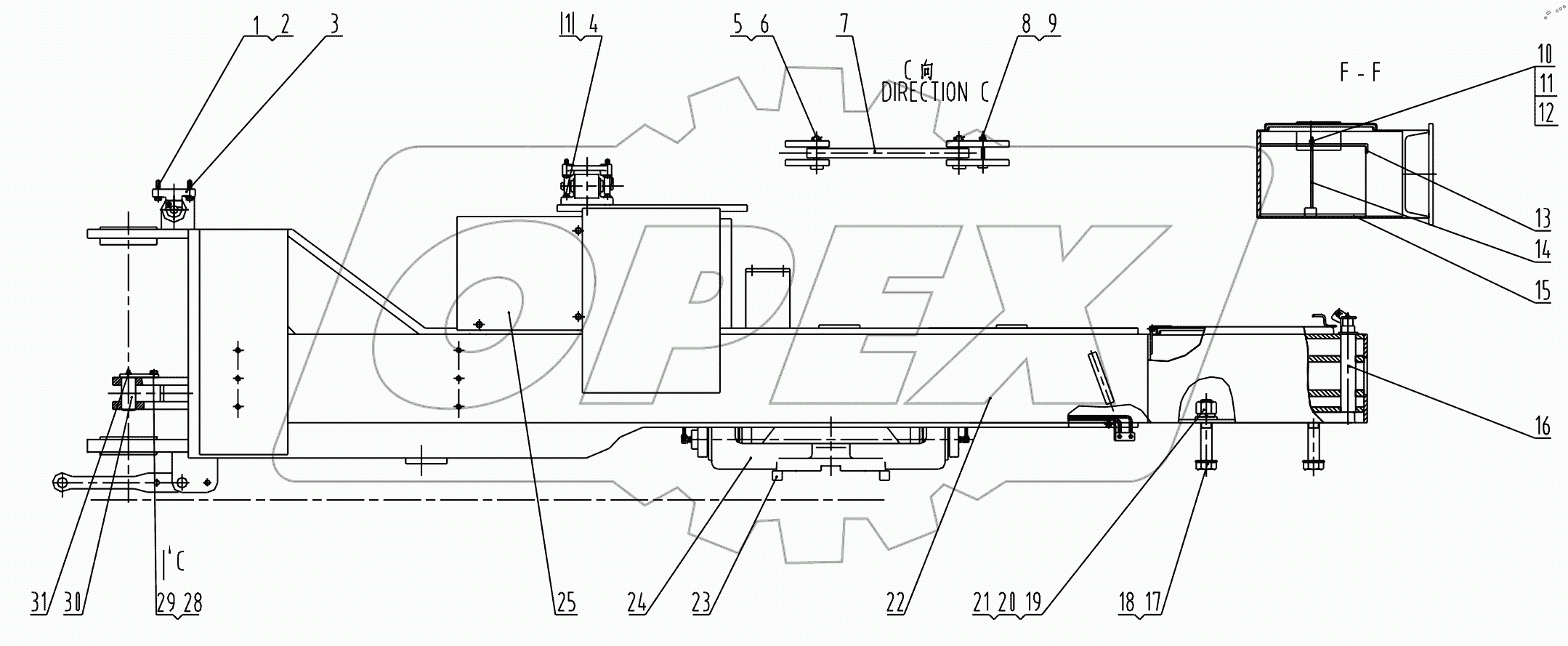  30E0706 000 REAR FRAME