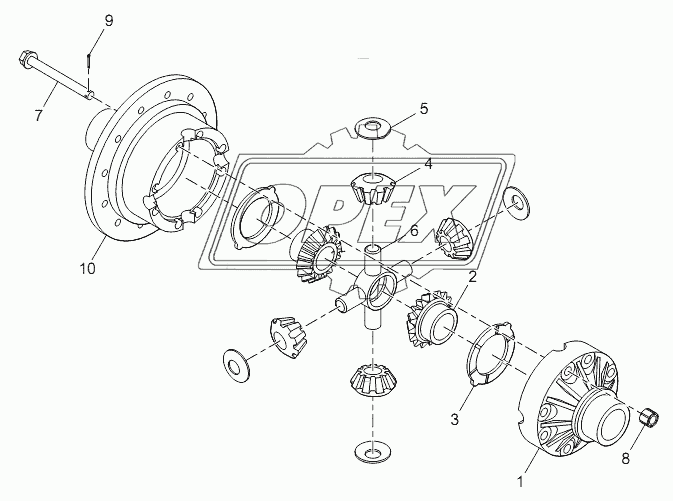 Differential assembly for standard 30F axle