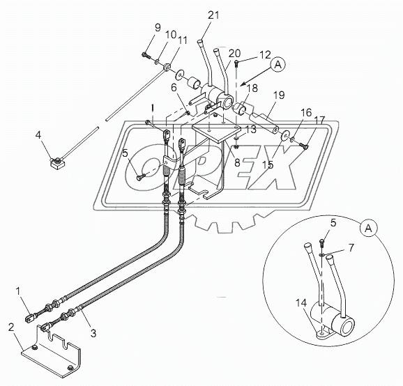 Implement control assembly (LG30F.05 III .02)