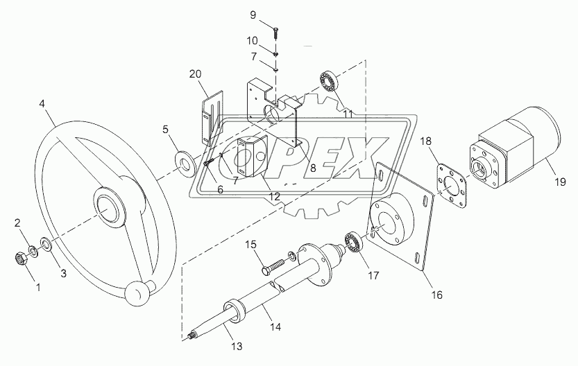 Hydraulic steering gear (LG30F.06 III .02)