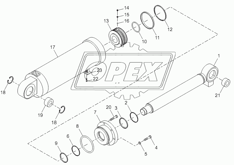 Tilt Cylinder (CDM833.07.01)