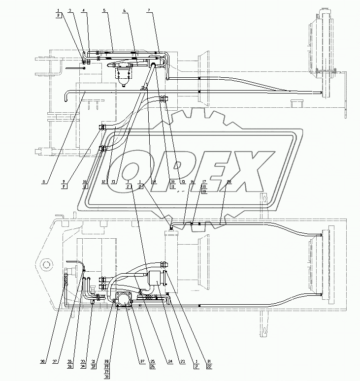 Transmission And Torque Converter Oil Circuit Assembly